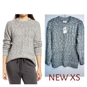 NWT $98 Lou & Grey LOFT Pullover Sweater Knitted Long Sleeve Crew Neck Size XS